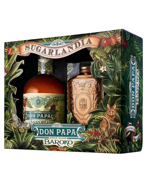 Don Papa Box láhev + placatka